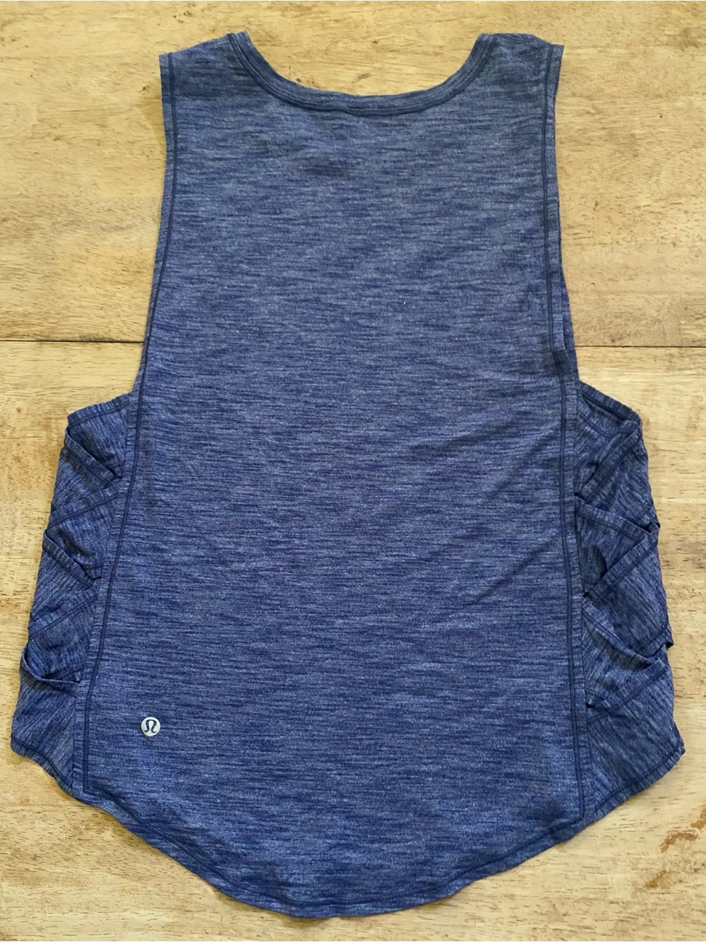 Lululemon Women’s Sz 6/8? Heathered Hero Blue Var-City Muscle Tank - Picture 11 of 16